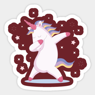 Dancing Unicorn Sticker